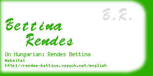 bettina rendes business card